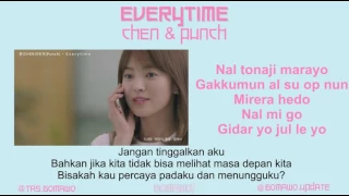 CHEN & PUNCH - EVERYTIME (Ost. Descendants of The Sun) [MV, EASY LYRIC, LIRIK INDONESIA]