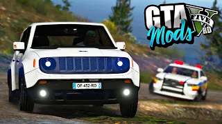 GTA V : FUGA INSANA DA POLICIA DE JEEP RENEGADE NA MAIOR MONTANHA ( MONTE CHILIAD ) : GTA 5 MODS