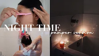 NIGHT TIME PAMPER ROUTINE | CALM RELAXING EVENING | SELF CARE TO MAKE YOURSELF FEEL BETTER