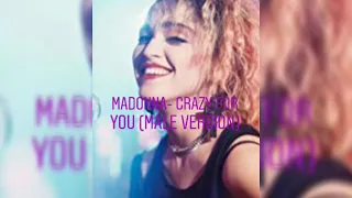 Madonna- Crazy For You (Male Version)