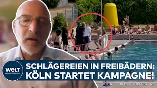 FREIBÄDER: Gewalt und Schlägereien in Schwimmbädern - Köln startet Anti-Gewalt Kampagne für Besucher