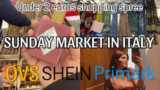 Sunday Market in Italy | 2euro Shirts at SUNDAY MARKET In italy | #shein #ovs #italy #sundaymarket