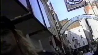 Megadeth - Dave Mustaine walking down the street in London, England (10-14-1990)