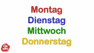 Das Wochentage Lied | Days of the week in German song for kids