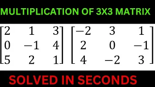 How to solve multiplication of a 3x3 matrix. PART 2