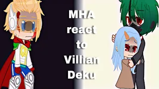 MHA reacts to Comic Villian Deku//requested//No ships//Read Des for credit//Part 6.3//Bad//Mha//