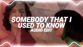 somebody that i used to know - gotye ft. kimbra [edit audio]