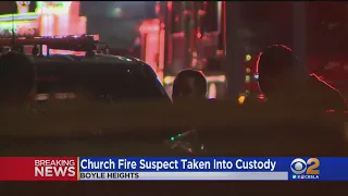 Half-Naked Man Sets Fire Atop Boyle Heights Church, Jumps Rooftops And Rappels Buildings In Custody