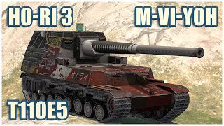 Ho-Ri Type III, T110E5 & M-VI-Yoh • WoT Blitz Gameplay