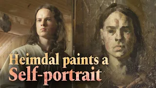 🎨 STUDIO VISIT: William Heimdal does a one-hour painting session on a new self-portrait