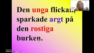 Sfi, kurs D, svenska som andraspråk, grammatik, adjektiv och adverb