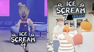 Ice Scream 4 Fanmade Escape Ending Vs Ice Scream 7