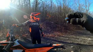 Riding dirt bikes in Centralia PA 2020