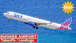 RHODES AIRPORT | Awesome Plane Spotting | Summer 2023