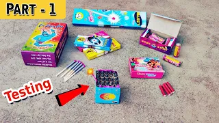 Diwali stash testing 2021 | Part 1 | Different types of crackers testing