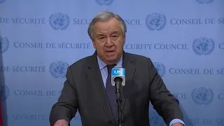 UN Chief Guterres Urges Putin to Withdraw Troops