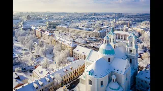 Снежное волшебство в Гродно / Sun and snow in Grodno