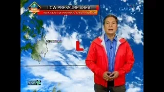 Low pressure area sa Silangan ng Mindanao, posibleng maging bagyo bukas o sa Miyerkules