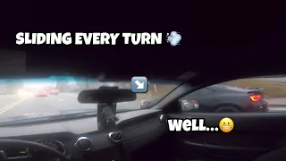 SLIDING EVERY TURN IN THE RAIN | MUSTANG GT DRIVEMAS POV #5