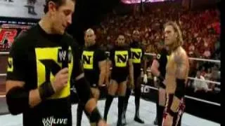 Edge calls out Chris Jericho and The Nexus attacks them (RAW 07 19 2010)