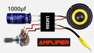 How to make lm386 amplifier || How to make amplifier at home using lm386 ic