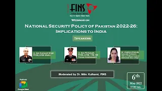 Webinar on National Security Policy of Pakistan 2022-26: Implications to India