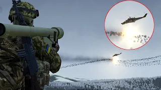 Four Russian helicopters shot down in Mykolayev region | ARMA 3: Military Simulator #2