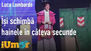 Moment magic la iUmor! Luca Lombardo își schimbă hainele în câteva secunde