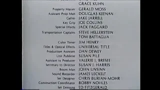 Somewhere In Time (1980) End Credits (Vhs Tape)