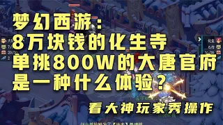 梦幻西游：8万块钱的化生寺单挑800W的大唐官府是一种什么体验？