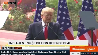 Prime Minister Modi & U.S. President Trump Hold Joint Press Briefing