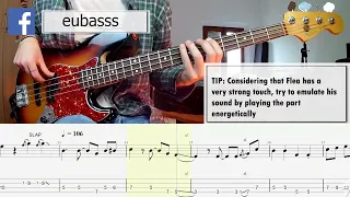 Red Hot Chili Peppers - Black Summer BASS COVER + PLAY ALONG TAB + SCORE