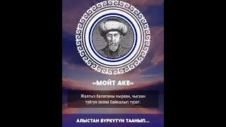 Мойт Акенин Манжыл Атага баратканда алдынан бүркүтү тозуп алганы тууралуу баян