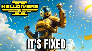 YES! Helldivers 2 Devs have FIXED IT! - New Major Patch INCOMING!