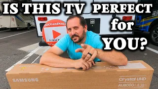 Samsung AU8000 43 Inch 4K Crystal UHD Smart LED TV - Unboxing & Review