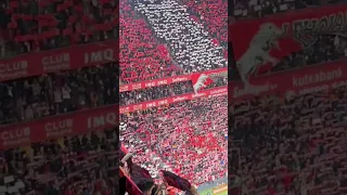 ￼ Impresionante mosaico en San Mames #laliga | ￼Recibimiento ATHLETIC CLUB vs REAL MADRID