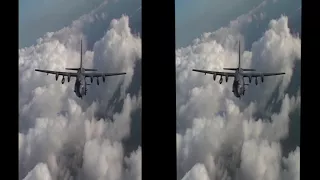 3D Video Angel of Death AC 130 Gunship in Action Firing All Its Cannons   Live Fire Range