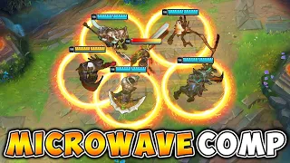 WE CREATED THE "MICROWAVE COMP" AND COOKED THE ENEMIES INSIDE! (SO MANY BURN AURAS!)