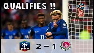 France vs Bielorussie (2-1) - ⚽  Les bleus QUALIFIÉS pour la Russie ⚽  !