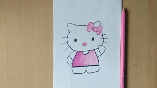 how to draw hello kitty || hello kitty drawing step by step ☺