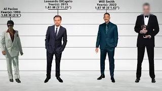 All Best Actor Oscar Winners SIZE - From Shortest to Tallest Stars!  - Height Comparison