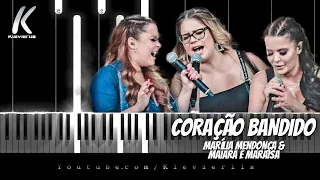 Marília Mendonça & Maiara e Maraisa - Coração Bandido ( Piano Tutorial Fácil )