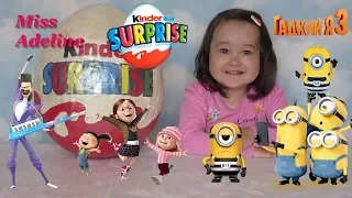 Киндер Сюрприз ГАДКИЙ Я 3 Новые приключения миньонов 2017! Kinder Surprise Despicable Me 3