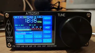 Всеволновый радиоприемник ATS25X1.  Сравнение с  Sangean ATS-909X. 1215 АМ. Absolute Radio UK