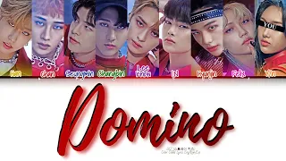 • [Karaoke] Skz — Domino [9 members ver] (Color Coded Lyrics Eng/Rom/Esp)