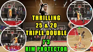 THRILLING 25 & 20 TRIPLE DOUBLE ON THE 7'3 RIM PROTECTOR WITH SLASHING TAKEOVER NBA 2K23 NEW GEN