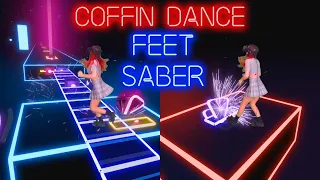 FEET SABER COFFIN DANCE! (Beat Saber). Astronomia – Vicetone & Tony Igy. Custom Songs.