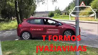 Regitros pratimai mieste. T formos įvažiavimas. 2022.02.06