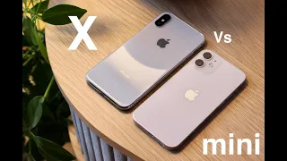 LEGENDARY Comparison iPhone 12 MINI Vs iPhone X Original - Hands on - Size and Screen