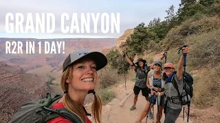 Grand Canyon Rim to Rim Hike in One Day - Vlog with timelines, weather, & tips